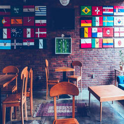 Funky Backdrops for Double Caffeine Fixes