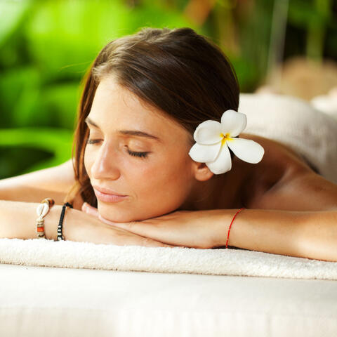 Tranquil Ambient Nature: River and Waterfall Spa Delight