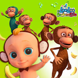 Lima monyet lompat di Kasur