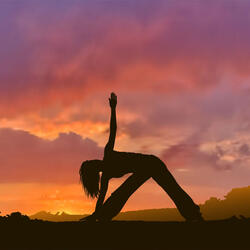 Flames Follow Yoga's Tranquil Cadence