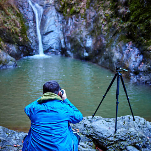 Waterscape Work: Relaxation in Waterfall Serenity's Productive Hours with Nature