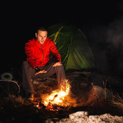 Warm Tranquility: Fire and Himalayan Bowl Relaxation