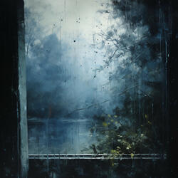 Stormy Serenity: Window Symphony