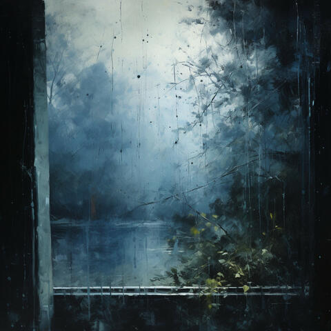 Rainy Window Views: Immersed in Nature's Downpour
