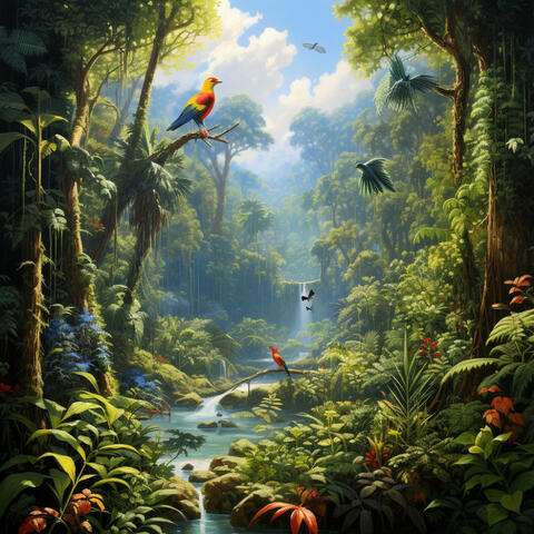 Woodland River Serenity: Forest's Embrace