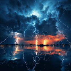 Fury Unleashed: Rain and Thunder