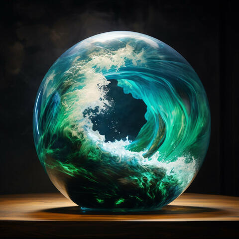 Music combined with Ocean: Mindful Seaside Clarity