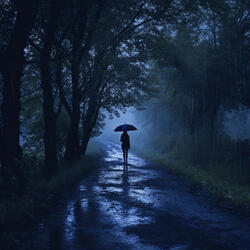 Piano in the Rainy Woods
