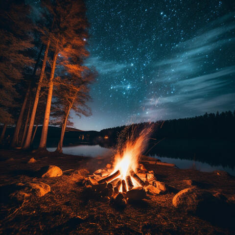 Embers and Ivory: Fireside Piano Music by the Stream