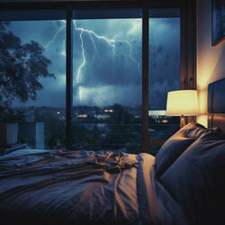 Tranquil Rainfall and Thunder's Whispers