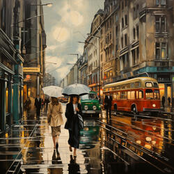 Ambient Rainy Workday Bliss