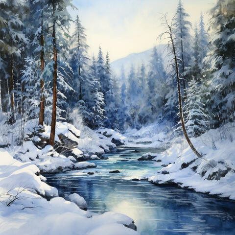 Winter River Harmony: Relaxing Melodies