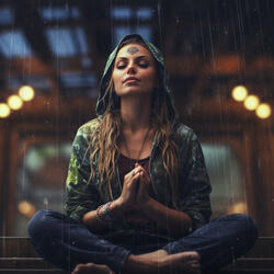 Yoga in Rain's Rhythmic Embrace