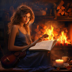 Study Hymn in the Hearthside Glow