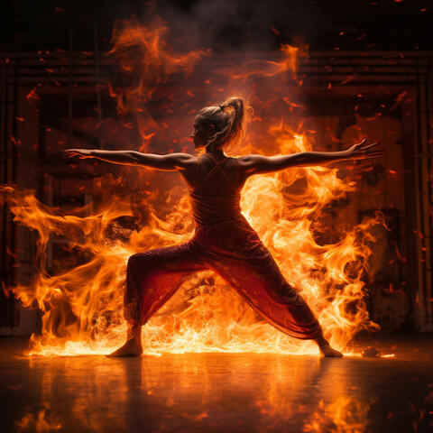 Fire Rhapsody: Yoga Flame Serenity