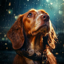Raindrops for Gentle Dog Session