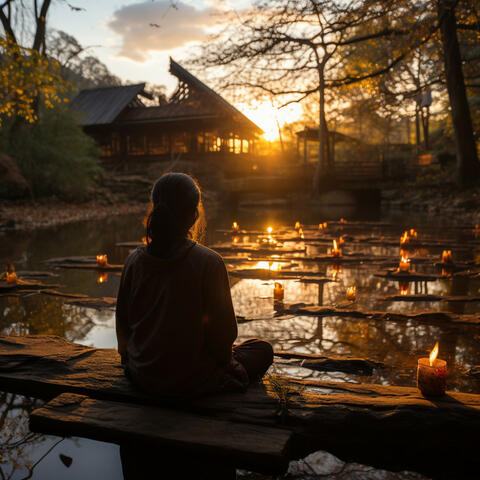 Paisajes Acuáticos Meditativos: Tranquilo Coral De La Corriente Del Río