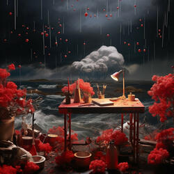 Serene Study Melodies in Flames