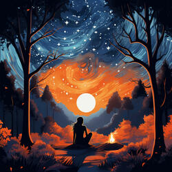 Firelight Serenade in Yoga Serenity