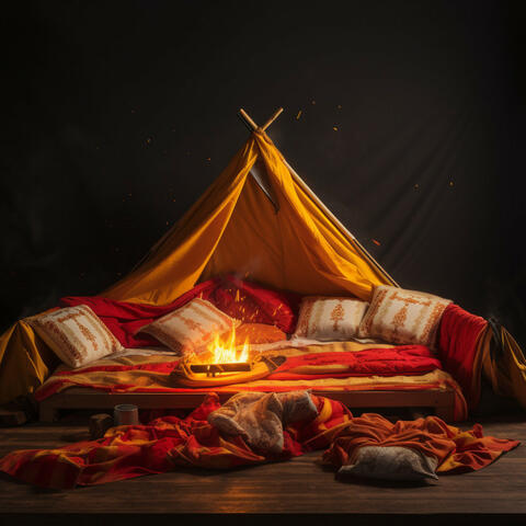 Firelit Slumber Melodies: Musical Embers