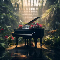 Serenata Armónica Del Piano: Resonancia De Conciencia Plena Etérea