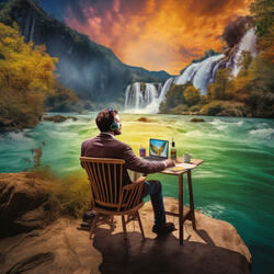 Water's Melodic Office Bliss