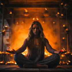 Yoga's Flame Mindful Warmth