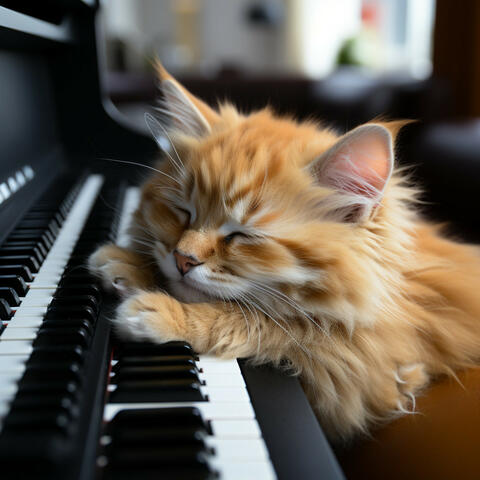 Serenidad Encantada Del Gato: Susurros De Armonía Del Jazz y Del Piano