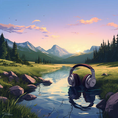 Binaural Flowing Waters: Serene Meditation Melody