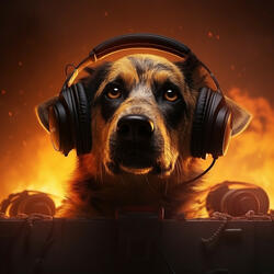 Echoing Fire's Canine Tranquility