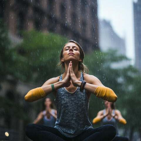 Yoga with Binaural Rain: Calm and Focused Practice