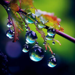 Tranquil Raindrop Rhythms
