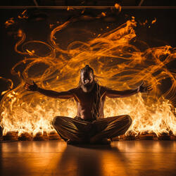 Yoga Warmth in Flames