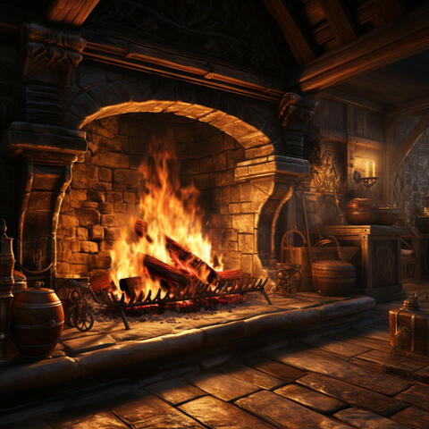 Acogedor Momento Junto Al Fuego: Música Relajante Y Llamas