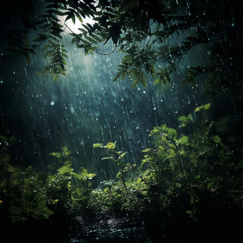 Rain's Embrace in Nature: Serene Downpour Melodies