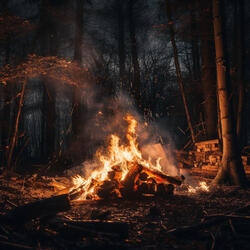 Warm Fire Ambience for Yoga