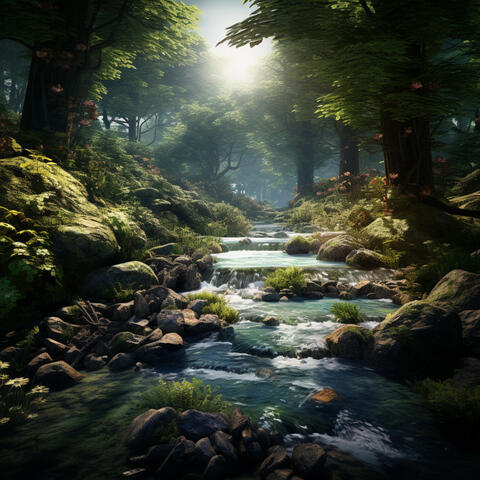 Streamside Lullaby for Baby: Soft Water Rhythms