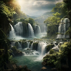 Peaceful Water Noises in Wilderness