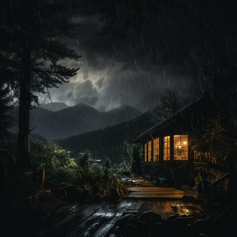 Rainy Nightfall Serenity: Nature's Sleepscape