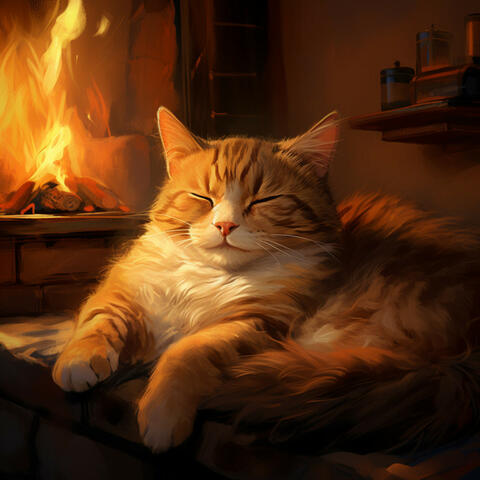 Feline Harmony by the Fire: Melodic Tunes for Cats