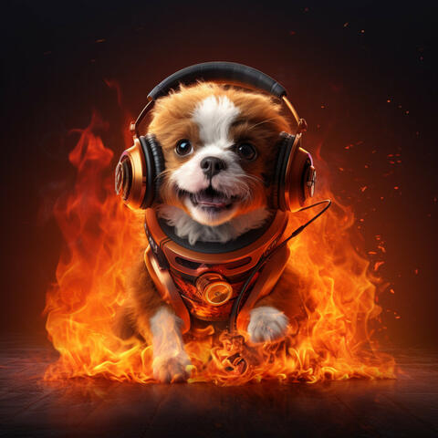 Playful Fire: Joyful Dogs Rhythm