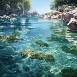 Tranquil Tunes in Water’s Flow