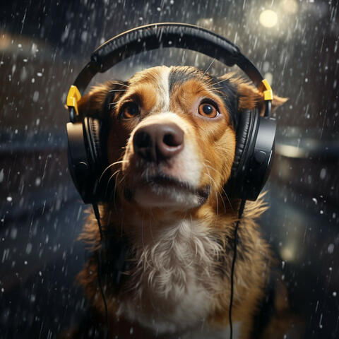 Dogs Rain: Playful Splashes Rhythms