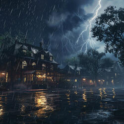 Naptime Under the Rain's Veil