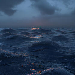 Serenity in the Starry Marine