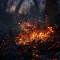 Dreams in the Ember's Soft Radiance