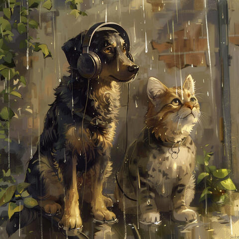 Pets in Rain: Soothing Music for Companions