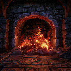 Stillness in the Fire's Warmth