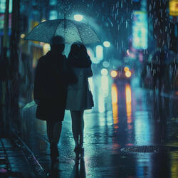 Calmado Por El Trueno Al Dormirte