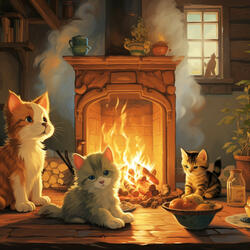 Sueño De Las Mascotas En La Llama